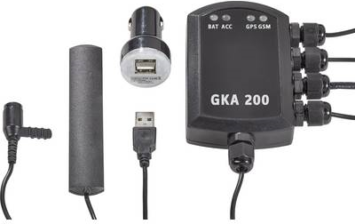 Renkforce GKA200 Auto Alarmanlage Mobiltelefon kompatibel, Fahrzeugortung, Erschütterungssensor, GPS-Portal 12 V/DC, 24 V/DC (RF-3570510) (geöffnet)