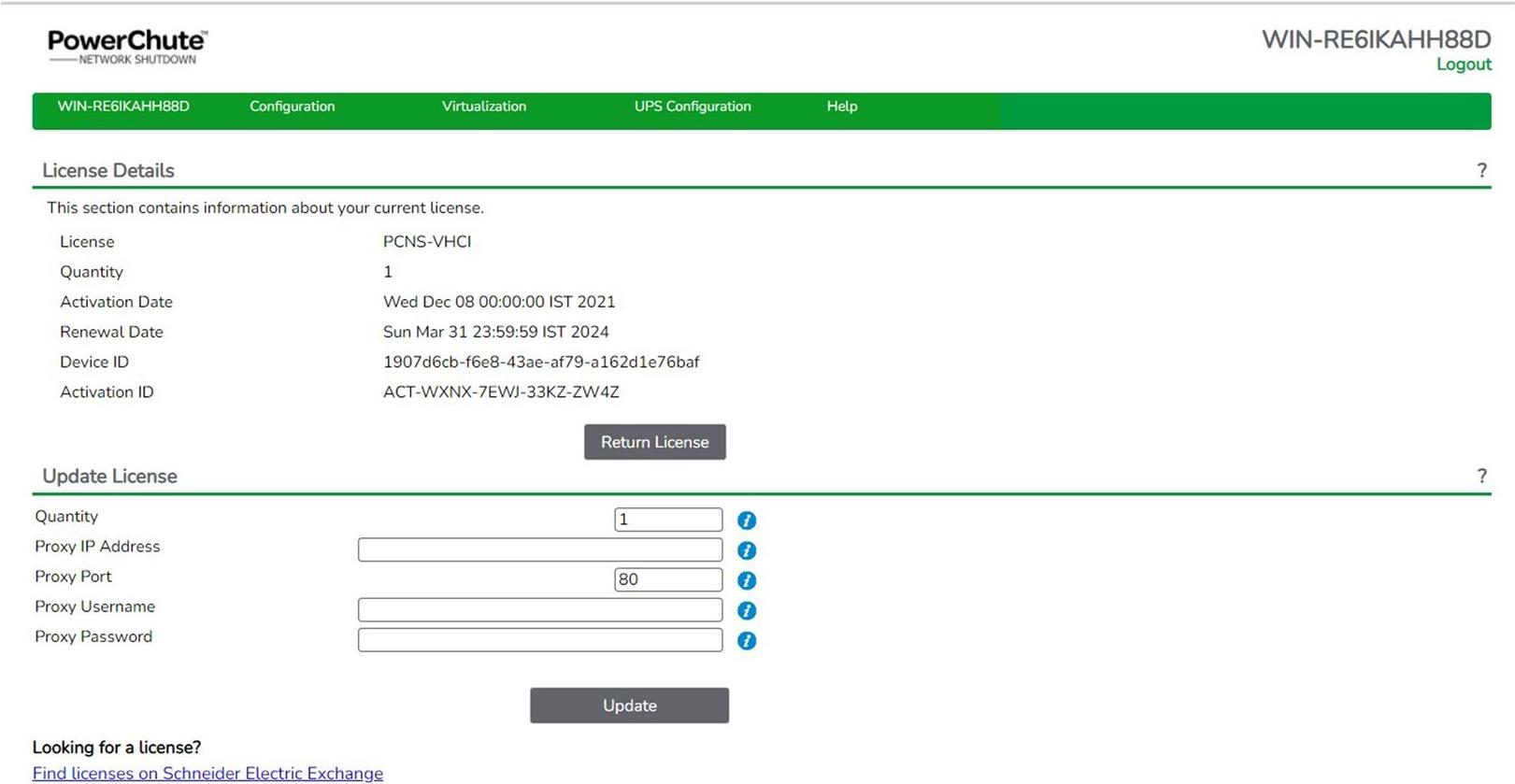 APC PowerChute Network Shutdown 5 - Abonnement-Lizenz (5 Jahre) - 1 Knoten