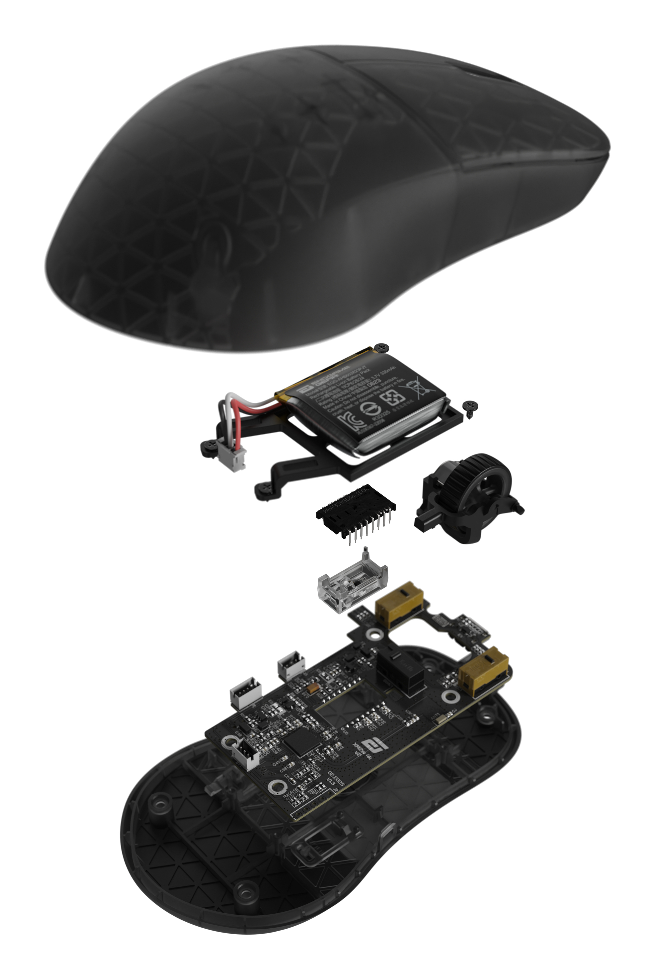 Endgame Gear XM2w 4k v2 Gaming-Maus RF Wireless + USB Typ-A 30000 DPI Dark Frost