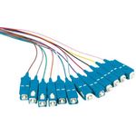 LogiLink FL0SC02 Fiber Pigtail Set 12 x SC OS2 2m, colored, blue connector (FL0SC02)