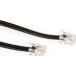 ACT Modular telephone cable RJ-12/RJ-12 5m Schwarz Telefonkabel (TD5705)