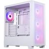 Phanteks XT Pro Ultra Tempered Glass Windows D-RGB - weiß - Weißes Midi-Tower-Gehäuse - mit Seitenteil aus Tempered Glass - exzellenter Airflow dank feiner Mesh-Front - Platz für Radiatoren bis 360 mm - 4x 140-mm-Lüfter vorinstalliert - Support für Mainboards mit rückseitigen Anschlüssen (PH-XT523P1_DWT01)