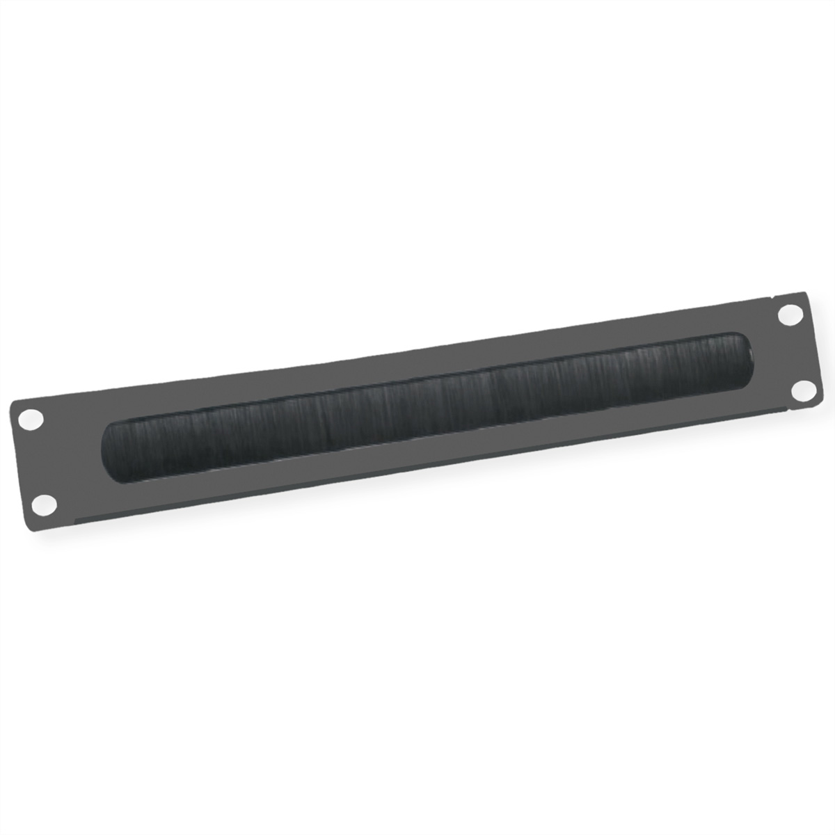 VALUE 26.99.0316 Rack-Blende mit Bürste für Kabeldurchführung 2U 19" RAL 9005