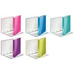 LEITZ Ringbuch WOW, DIN A4, Hartpappe, eisblau 4 D-Ring-Mechanik, Rückenbreit: 40 mm, Ringdurchmesser: - 1 Stück (42420051)