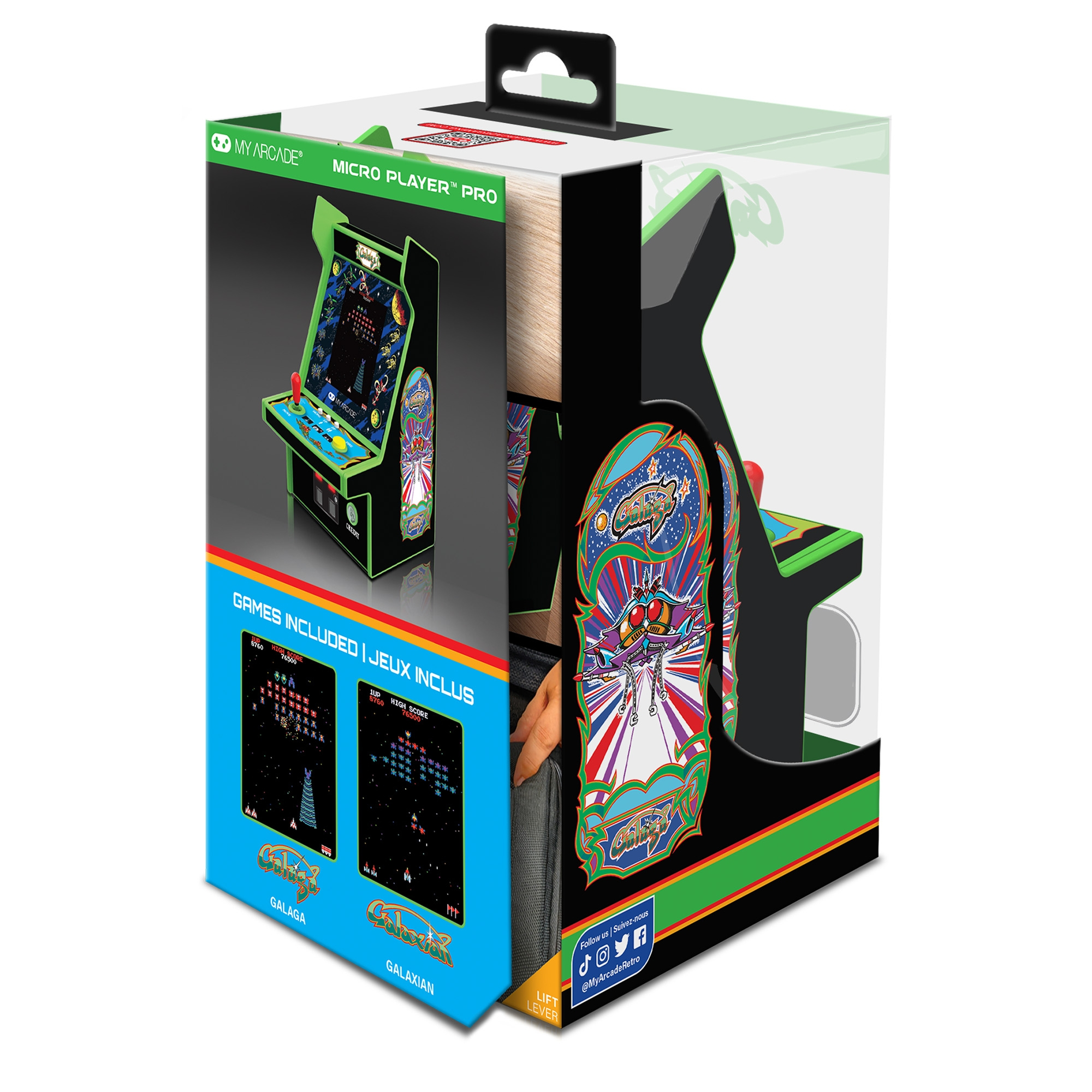 dreamGEAR My Arcade Micro Player Pro Galaga 2 in 1 Mehrfarbig