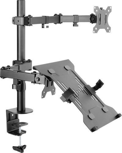 SpeaKa Professional SP-MM-302 1 Stück Monitorhalterung 33,0 cm (13) - 81,3 cm (32) Neigbar+Schwenkbar, Höhenverstellbar (SP-9400960)