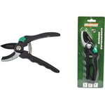 BRÜDER MANNESMANN Amboss-Gartenschere, schwarz/grün Klinge mit Antihaft-Beschichtung, max. Schneidkapazität: - 1 Stück (M63100)