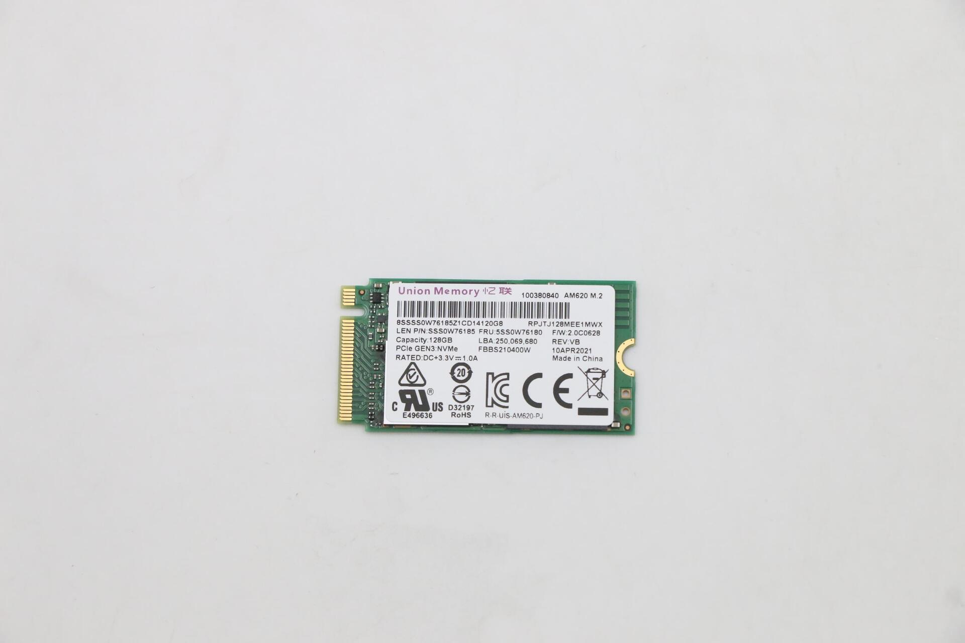 Lenovo 5SS0W76180 Internes Solid State Drive U.2 128 GB PCI Express 3.0 NVMe (5SS0W76180)