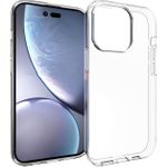 eSTUFF ES67100006-BULK. Etui-Typ: Cover, Markenkompatibilität: Apple, Kompatibilität: iPhone 14 Pro, Maximale Bildschirmgröße: 15,5 cm (6.1" ), Oberflächenfärbung: Monochromatisch, Produktfarbe: Transparent (ES67100006-BULK)