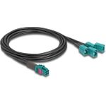 DeLOCK 90118 Koaxialkabel 1 m Mini FAKRA Z 4 x FAKRA Z Schwarz - Blau (90118)
