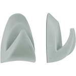 MAUL Neodym-Magnet mit Kleiderhaken, Haftkraft: 6 kg, grau Maße: 34 x 24 mm, hohe Haftkraft, matte Oberfläche, - 1 Stück (6155482)