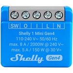 Shelly · Unterputz·""1 Mini Gen4""· Relais· max 8A· 1 Kanal· WLAN· Matter· Zigbee· (Shelly_1_Mini Gen4)