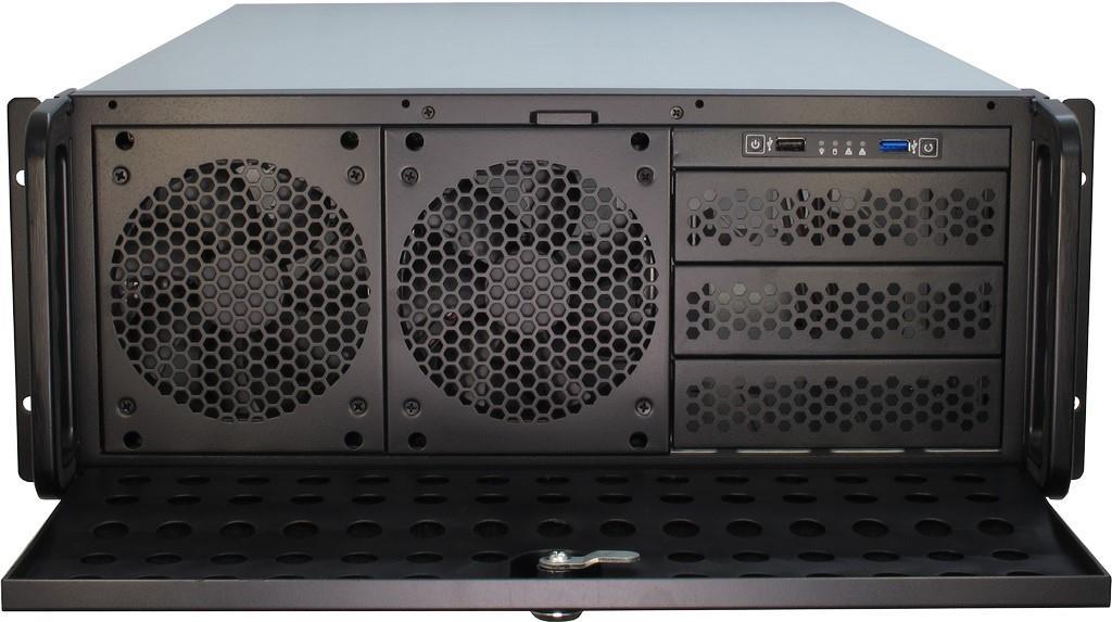 Inter-Tech IPC 4U-4129L 4U Rack-Gehäuse SSI EEB Schwarz
