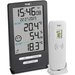 TFA Dostmann Funk-Thermometer XENA HOME Funk-Thermometer digital Anthrazit (30.3074.10)