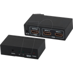 SHIVERPEAKS SHVP 05-02002 - HDMI Switch, 2x HDMI Buchse auf HDMI Buchse, 4K2K, 3D (SP05-02002)