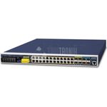 PLANET IGS-6325-24P4X Netzwerk-Switch Managed L3 Gigabit Ethernet (10/100/1000) Power over Ethernet (PoE) 1U Schwarz - Blau (IGS-6325-24P4X)