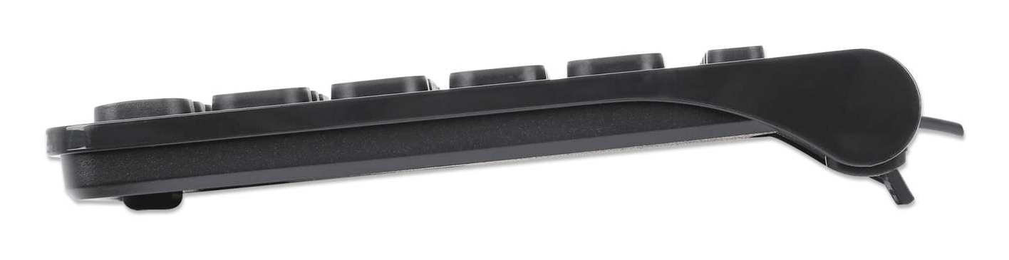 Manhattan Slim Kabelgebundene USB Mini-Tastatur QWERTY Schwarz