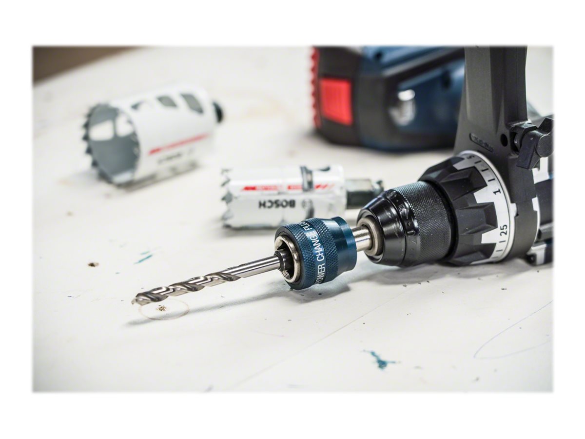 Bosch Power Change Plus Lochsägenadapter mit Bohrkopf 8.7 mm Inbus Schwarz
