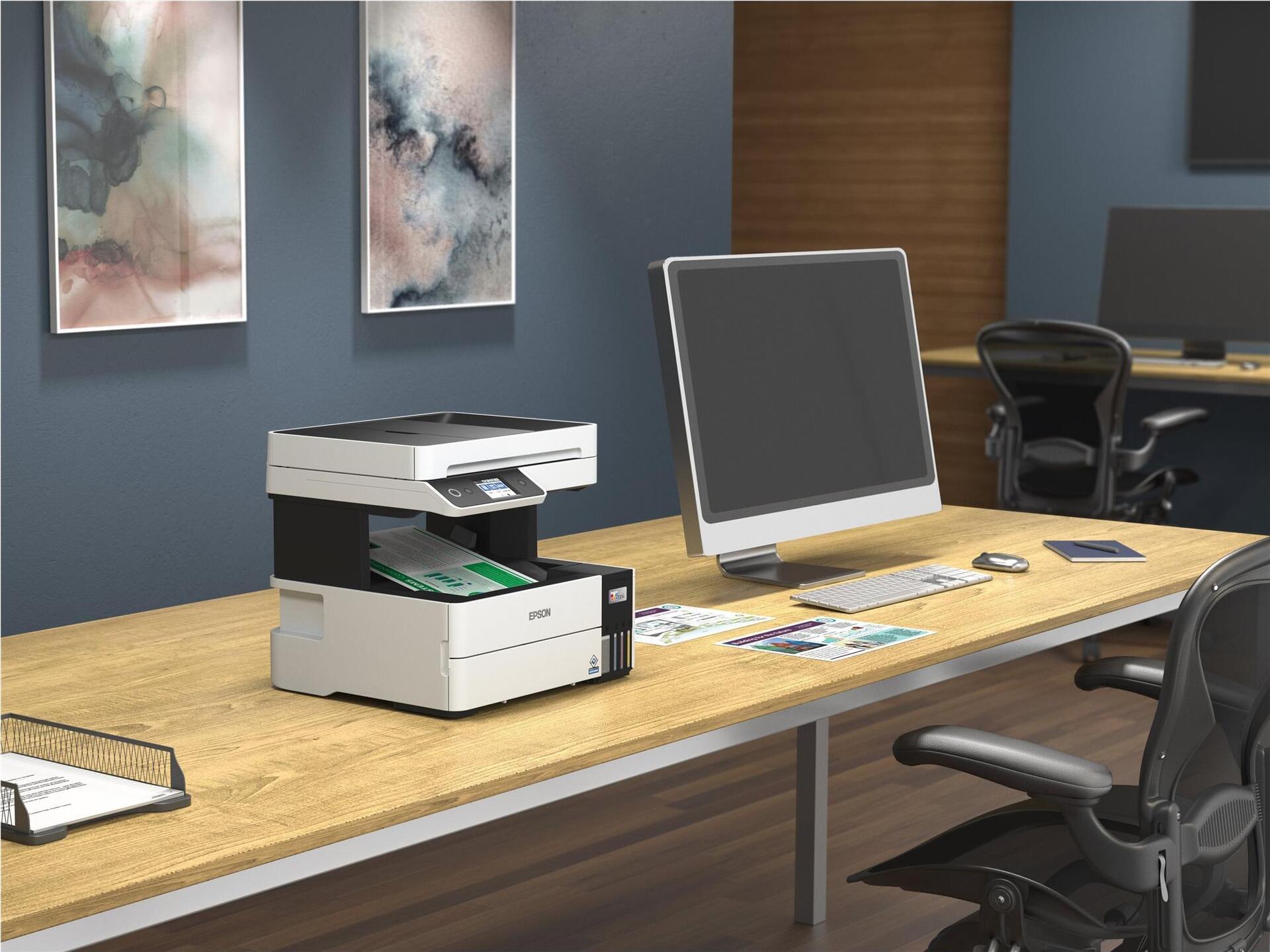 Epson EcoTank ET-5150 3in1 Multifunktionsdrucker A4 WLAN Schwarz, Weiß