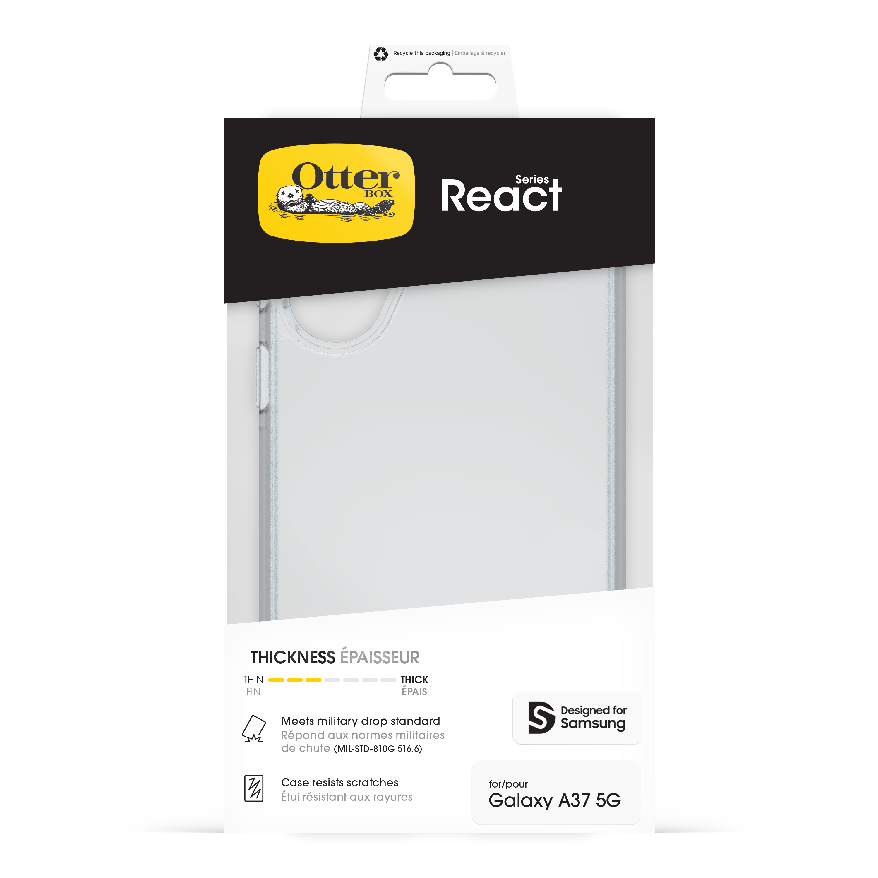 OtterBox React Samsung Galaxy A37 5G Handyhülle 6,7" Transparent