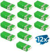 LogiLink LWL Kupplung-Set, 2x LC Duplex, ohne Flansch, grün 2x LC Duplex Kupplung, SC-Simplex Ausbruch, einteiliges - 1 Stück (FA03LC8)