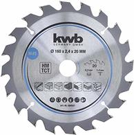 kwb 584557 Hartmetall Kreissägeblatt 160 x 20 mm 1 St. (584557)