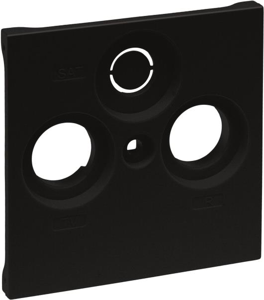 Legrand SEANO Abdeckung TV-R-SAT 765356 f.Fremdfabrikate Farbausführung:Schwarz 10 (765356)