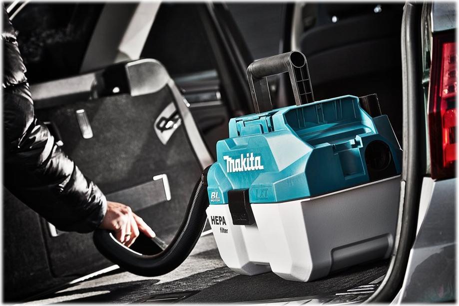 Makita DVC750LZX3 Akku-Kanister-Staubsauger 7,5 l 18V HEPA Grau/Grün