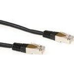 ACT Black 3 meter F/UTP CAT5E patch cable with RJ45 connectors. Cat5e f/utp lszh black 3.00m (IB7903)