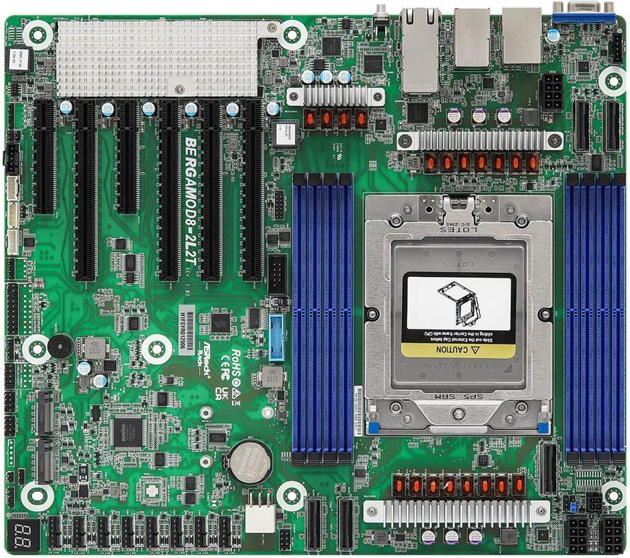 ASRock Mainboard BERGAMOD8-2L2T CEB Sockel SP5 Single (BERGAMOD8-2L2T)