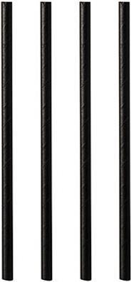 Papstar 87997 Einweg-Trinkhalm Schwarz 100 Stück(e) (87997)