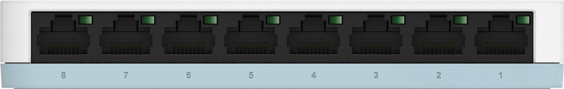 D-Link DGS-1008D Unmanaged Gigabit Switch 8 Ports Weiß