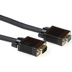 ACT 15 metre High Performance VGA extension cable male-female black. Length: 15 m Vga cabl molded hd15m/f 15.00m (AK4231)