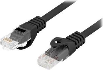 Lanberg PATCHCORD CAT.6 UTP LSZH CU 0.25M SCHWARZ FLUKE ZERT (PCU6-10CU-0025-BK)