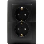 Kopp Einsatz Steckdose Paris Schwarz (matt) 920950089 (920950089)