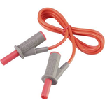 VOLTCRAFT Hochflexible Sicherheits-Messleitung [Lamellenstecker 4 mm - Lamellenstecker 4 mm] 1 m Rot MSB-501 10 A (VC-8063425)