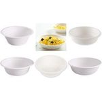 NATURE Star Zuckerrohr-Schale, rund, 500 ml, weiß aus Zuckerrohrfaser, 100% kompostierbar, öl- & fettbeständig - 1 Stück (41150)