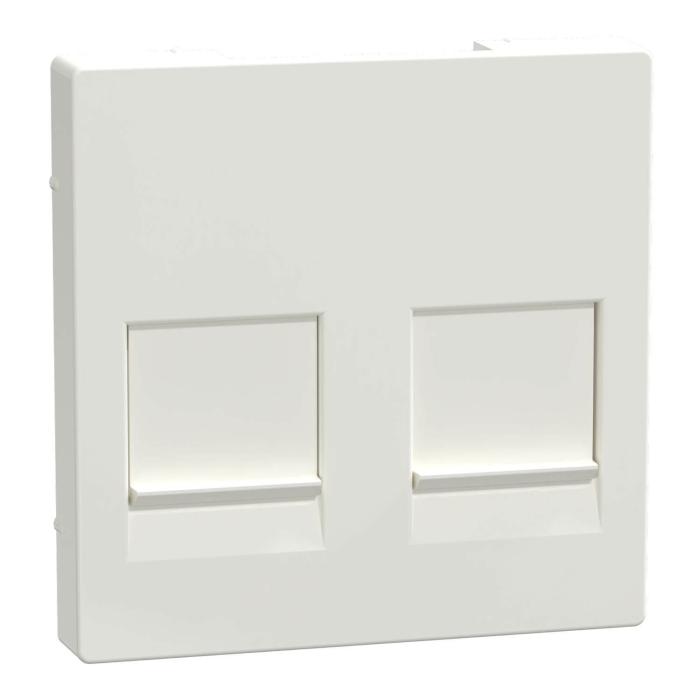 Merten Zentralplatte MEG4562-0319 2fach polarweiß glänzend (MEG4562-0319)