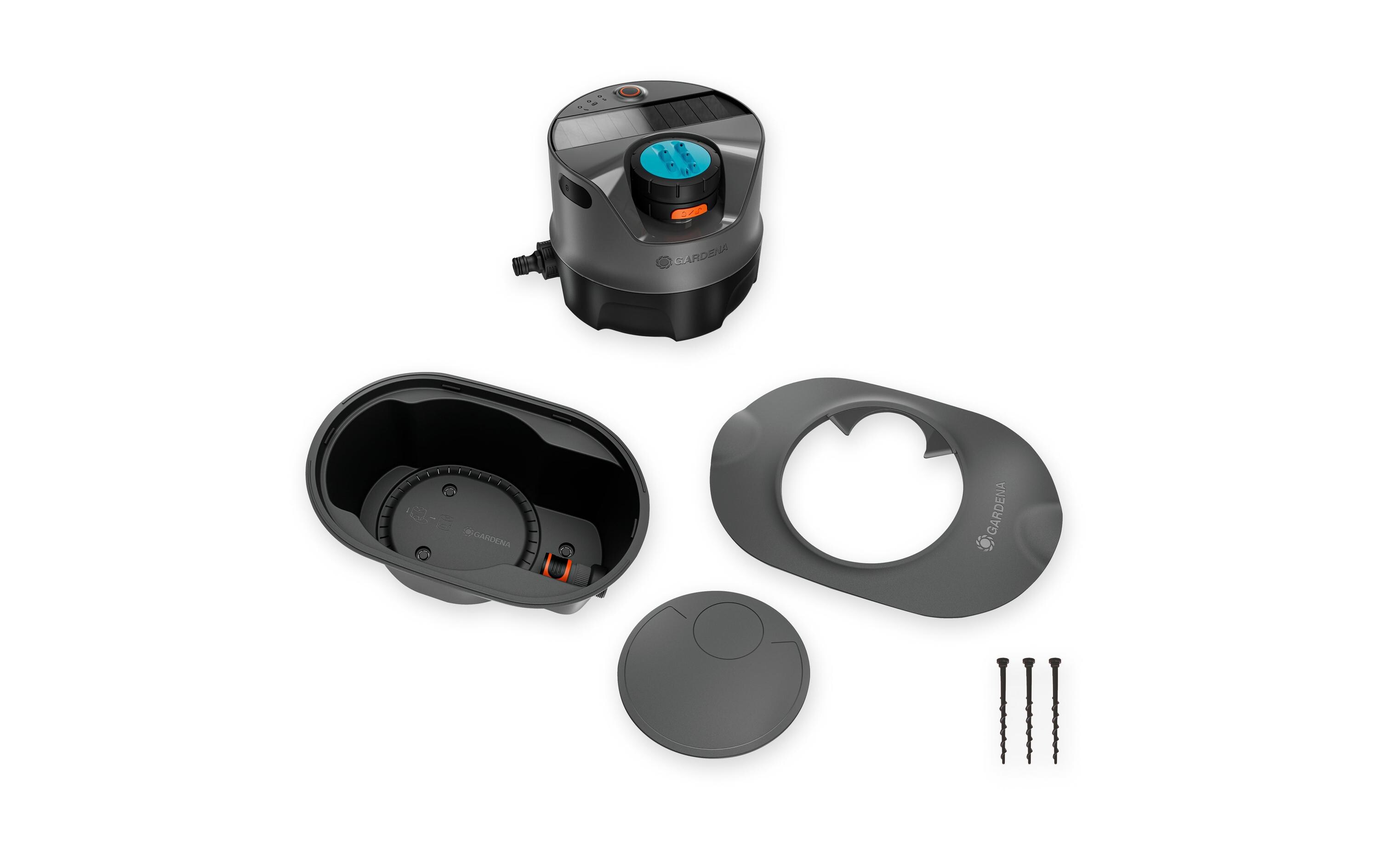 Gardena Pipeline AquaPrecise Rasensprenger Schwarz, Grün