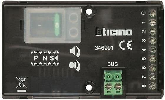 LEGRAND 346991 Einbaulautsprech 2-Draht f. 8 Ruftasten