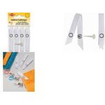 KLEIBER Nähfrei-Aufhänger, Polyester, weiß mit dem beiliegendem Stift wird ein Loch ins Handtuch - 1 Stück (70014)