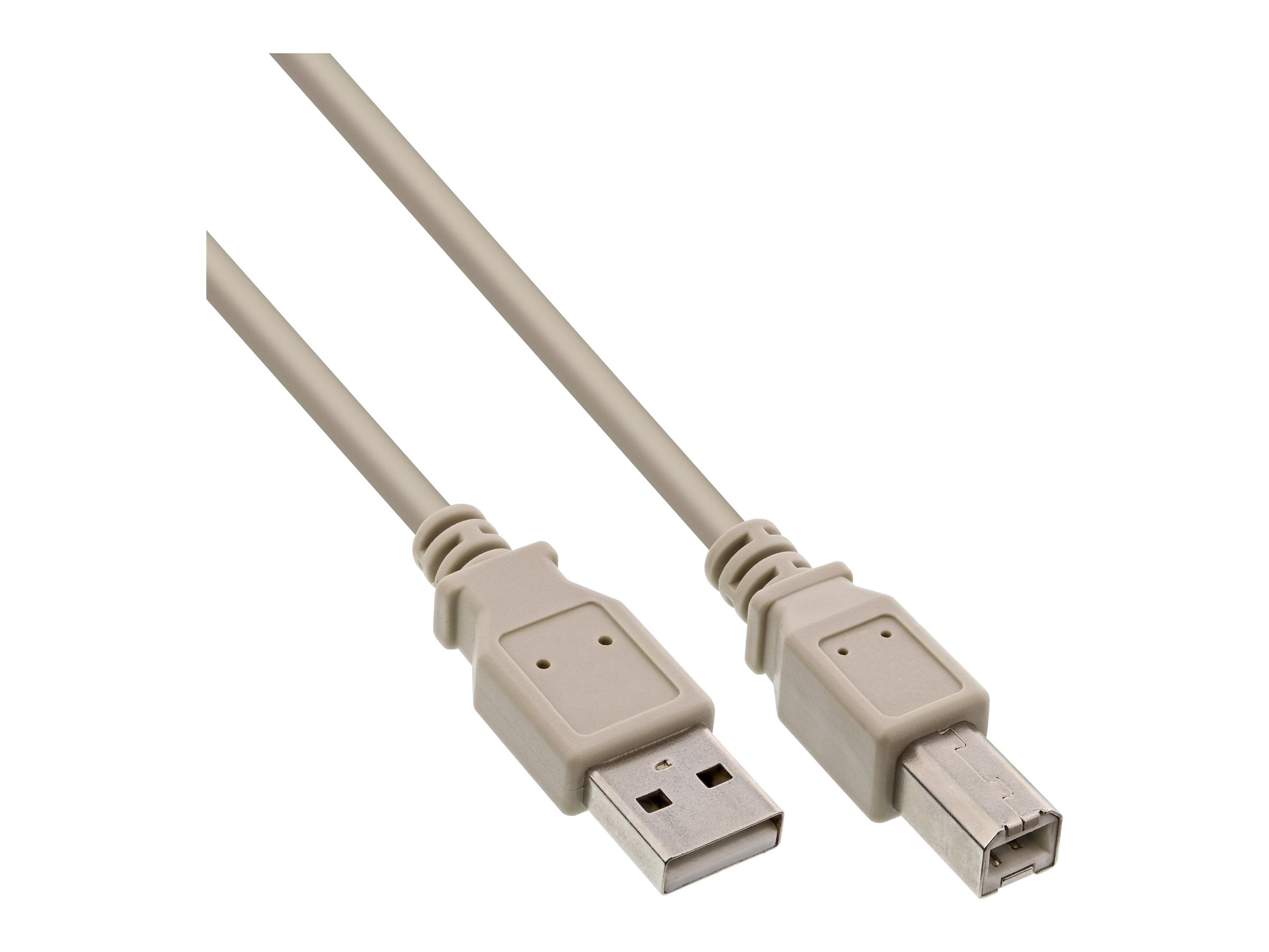 InLine USB 2.0 Kabel USB A auf USB B 0,5 m Beige