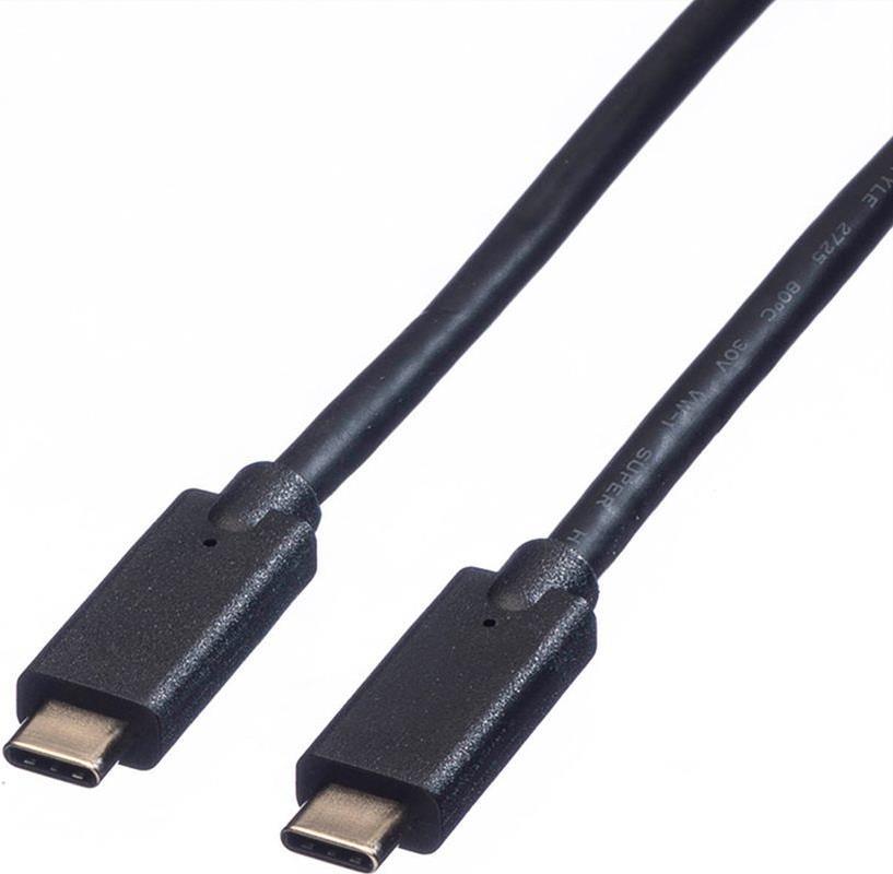 ROLINE 11.02.9053 USB Kabel 1 m USB 3.2 Gen 2 (3.1 Gen 2) USB C Schwarz (11.02.9053)