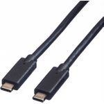 ROLINE 11.02.9053 USB Kabel 1 m USB 3.2 Gen 2 (3.1 Gen 2) USB C Schwarz (11.02.9053)