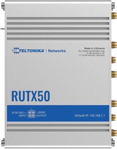 Teltonika RUTX50 Industrial 5G Cellular (UK Version) (RUTX50000100)