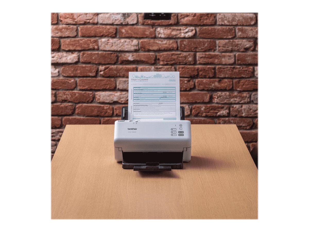 Brother ADS-4300N Dokumentenscanner ADF 80 Blatt Duplex 40 ppm/80 ipm Schwarz, Weiß