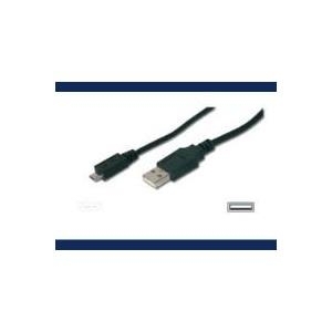 Assmann USB 2.0 connection cable. type A - micro B M/M. 1.0m. USB 2.0 conform. UL. bl (AK-300110-010-S)