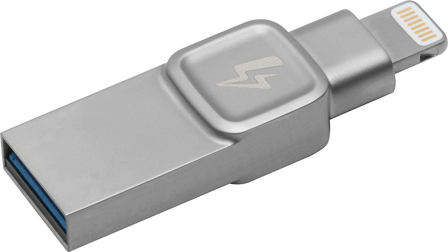 Kingston Technology DataTraveler Bolt Duo - 32GB 32GB USB 3.0 (3.1 Gen 1) Capacity Silber USB-Stick (C-USB3L-SR32G-EN)