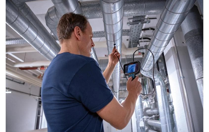 Bosch Professional GIC 12 V-5-27 C Inspektionskamera 1280 x 720 Pixel Blau, Schwarz