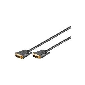 Wentronic Goobay DVI-I FullHD Kabel Dual Link, Schwarz, 3 m - DVI-I Stecker Dual-Link (24+5-Pin) > DVI-I Stecker Dual-Link (24+5-Pin) (69210)